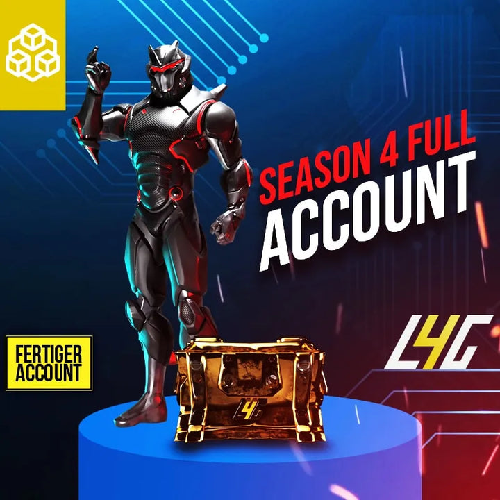 Roboter mit Season 4 Account und Schatztruhe