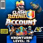 Clash Royale Account, Kronenturm Level 15, Fertiger Account