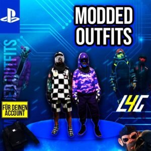 Modifizierte Outfits für PlayStation-Konten.