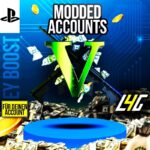 Modded GTA V Konten für PS4, Geldstapel, Münzen