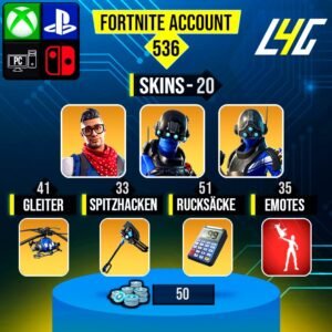 Fortnite OG Account - 20 Skins | Prodigy | Carbon Commando | Trilogy