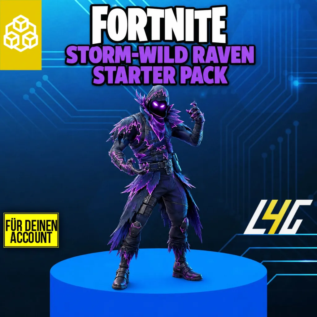 Fortnite Storm-Wild Raven Starter Pack - Raben-Outfit fuer deinen Account