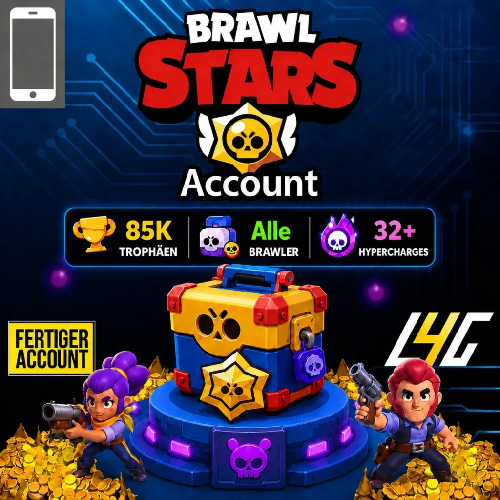 Brawl Stars Elite Account mit 85.000 Trophäen