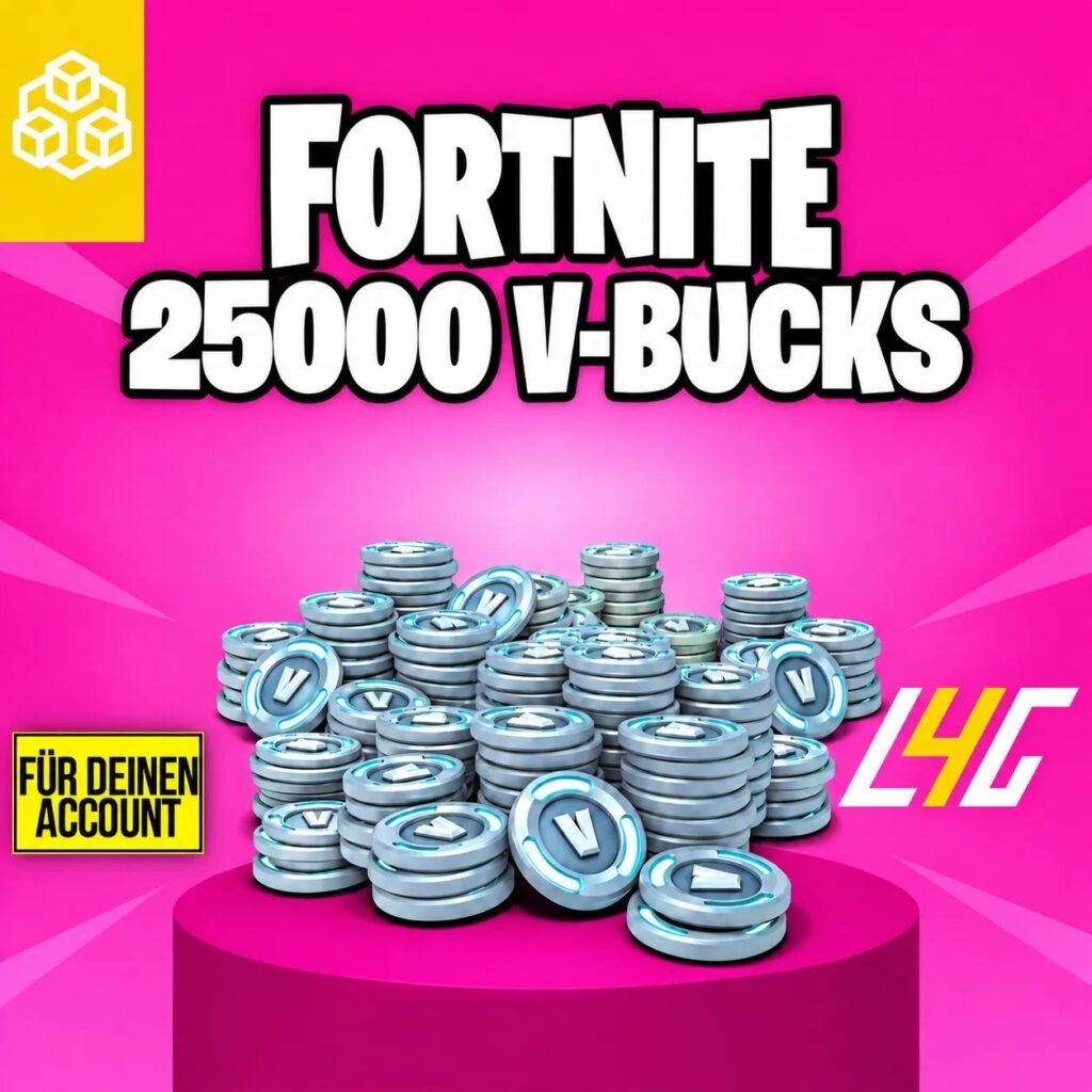 Fortnite 25.000 V-Bucks für deinen Account